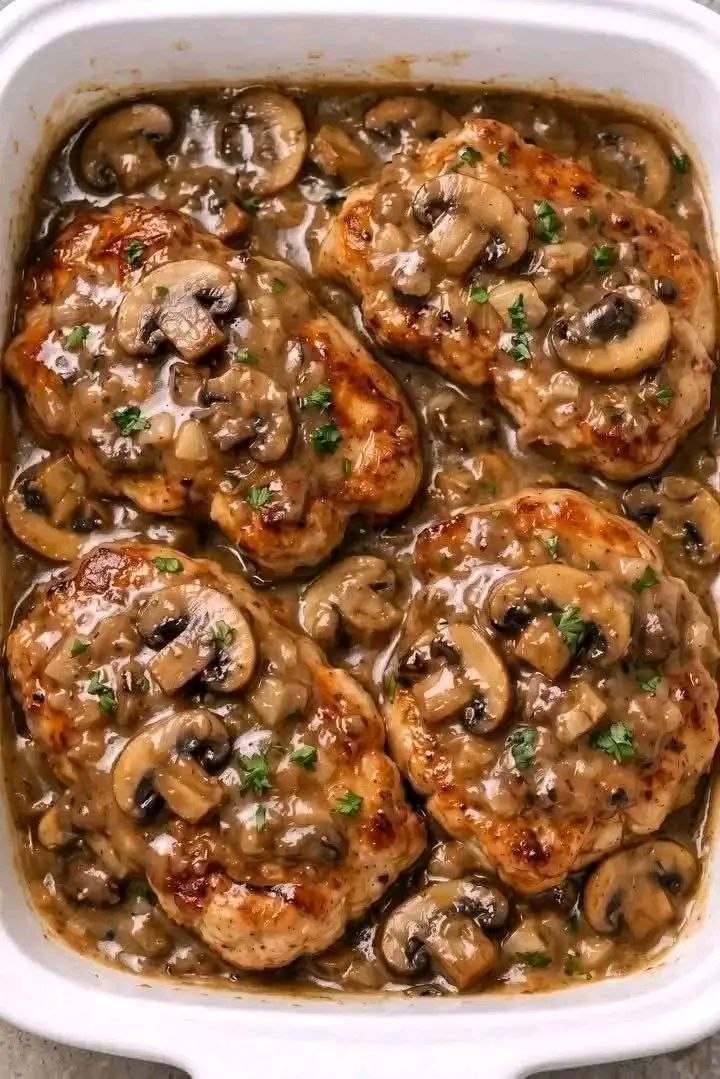 Bacon Mushroom Pork Chops