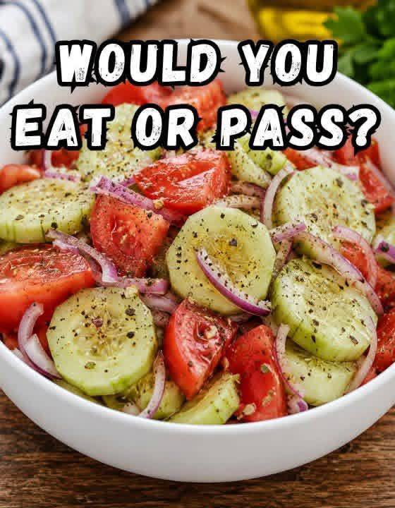 Marinated Cucumbers Onions and Tomatoes