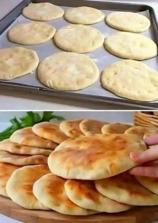 Soft Homemade Skillet Flatbread Pita Style